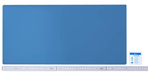 Flickly® Selbstklebende Reparatur Flicken | LKW, Anhänger, Zelt, Markisen, Camping, Sonnenschirme, Pool | in vielen Farben erhältlich | 50cm x 24cm | (RAL5012) Lichtblau