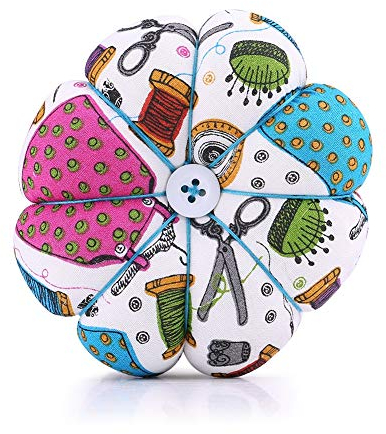 DEWIN Nadelkissen - Nadeln Nadelkissen Kreative Kürbis Stoff Nähnadeln Nadelkissen mit elastischem Handgelenkgürtel 1 Stck(1)