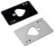 Bottle Opener,2pcs Stainless Steel Playing Card Ace Beer Opener Men's Gift Spades Poker Bar Tool (Black & Silver)