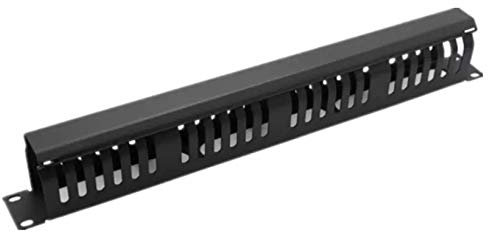 Cable Management Bar 24 Way Metal 1U for Data Cabinet 19 inch Rack.