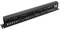 Cable Management Bar 24 Way Metal 1U for Data Cabinet 19 inch Rack.