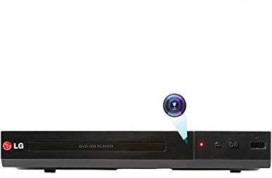 Spy Tec | Caméra Espion dans Lecteur DVD - Détection de Mouvement - Enregistrement sur Carte SD - Made in France