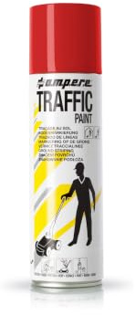 Bodenmarkierspray TRAFFIC PAINT 500ml rot AMPERE 12 Stk