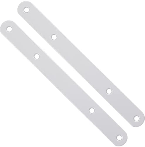 SOTECH 2 Stück Flachverbinder 200 x 20 x 3 mm Silbergrau Verbindungslaschen