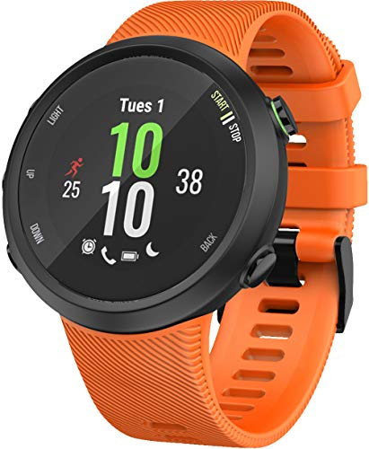 Shieranlee Forerunner 45 Correa,Correa de silicona deportiva de repuesto para reloj compatible con Garmin Forerunner 45 GPS Running Watch Large