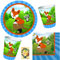 HHO Fuchs-Wald-Tiere-Party-Set #1 für 8 Naturliebhaber - 36tlg. Teller Becher Servietten