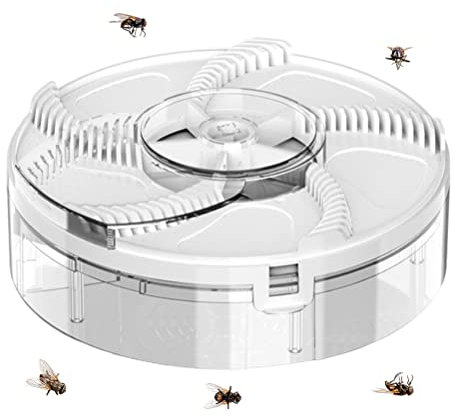 Kangmeile Attrape-Mouches électrique, piège à Mouches entièrement Automatique avec Plateau Amovible pour Mouches domestiques d'intérieur.