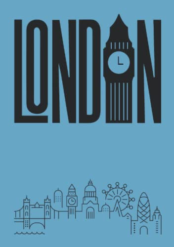 London: Vokabelheft Englisch A5, 100 Seiten, blaues England Cover