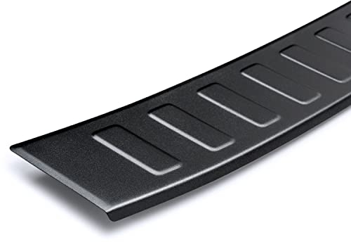 tuning-art L491 Edelstahl Ladekantenschutz passend für VW T-ROC A1 2017- Pulverbeschichtet, Farbe:Schwarz Pulverbeschichtet