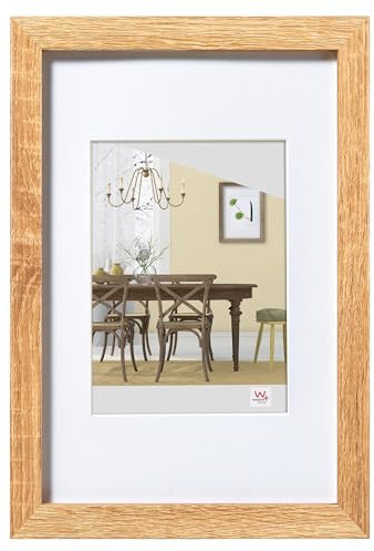 Walther Design Fiorito Cadres en Bois 30x40 chêne foncé, Verre Acrylique
