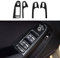 4PCS Auto Fensterheber Schalter Trim Cover Carbon Fiber Aufkleber Kompatibel mit Audi A4 (2009-2016) S4(2010-2016) RS4 (2012-2015) Interieur Zubehör (Ohne Loch)