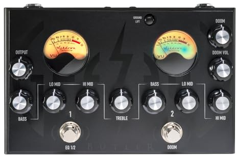 Ashdown Engineering 9V Geezer Butler Bass distortion Pedal of Doom With Dual 5 Band EQ & Switrchable Drive in Black