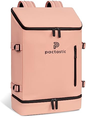 Pactastic großer Toploader-Rucksack mit Bodenfach | Laptopfach & praktische Innenfächer | 900 Gramm leichtes, wasserabweisendes Kabinen-Gepäck tauglich 32 x 18 x 50 cm