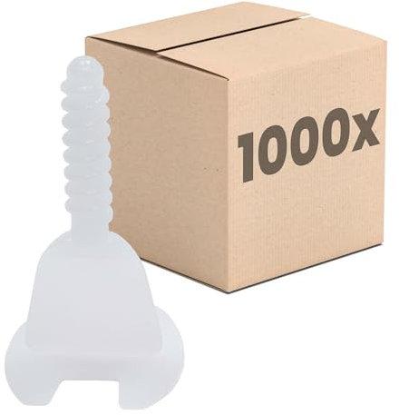 Dalsys Fliesen Nivelliersystem 3mm 1000 Laschen, Verlegehilfe Set, Fliesenleger Werkzeug