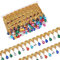 FINGERINSPIRE 9 m X 48.5 mm Hängende Perlen Fringe Spitze Gold Pailletten Band mit bunten Strass Fringe Trim Polyester Nähen Fringe Quaste Trim durch den Hof für Heimwerker Handwerk