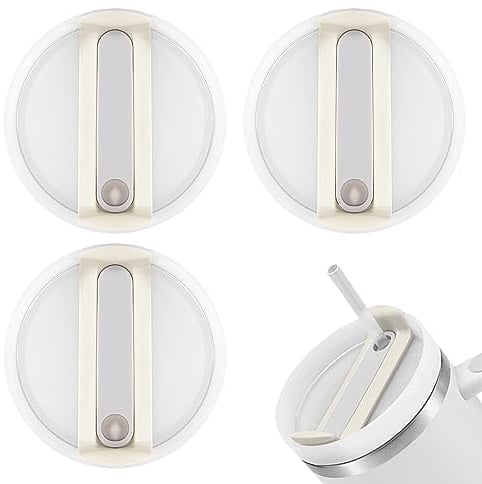 3 Stück Travel Tumbler Deckel, Kein Auslaufen Ersatzdeckel, Wiederverwendbar Ersatzbecher, Kompatibel mit Stanley Cup 40oz