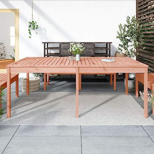 BIGBARLEY Gartentisch aus Holz, moderner und langlebiger Outdoor-Tisch, Gartentisch 203.5x100x76 cm Massivholz Douglasie