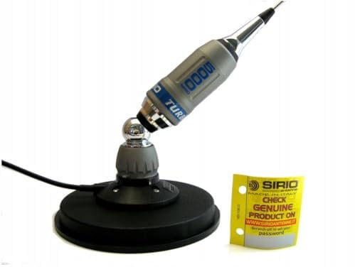 SIRIO TURBO 5000 PL Mobile CB Antenna 27-30MHz with SIRIO MAG 145 PL Magnetic Base