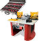 LUMBER JACK Router Table with Built in Motor Bench Top 240V Electric Routing for Woodworking Includes Collets and a 35 Piece 1/4 Cutter Set