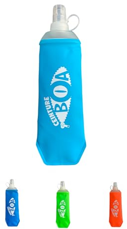 Ceinture BOA Gourde Flasque souple pliable 500 ml (bleue ciel)