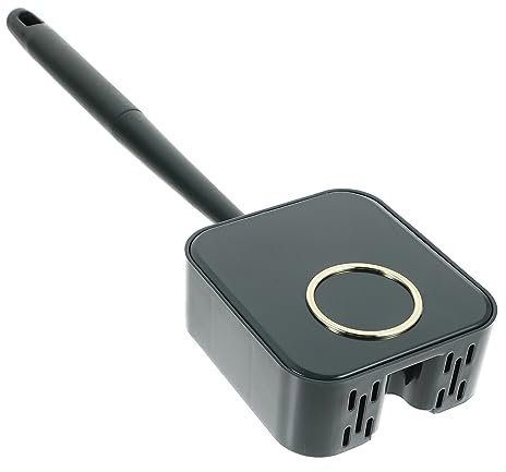 Mobestech Eco Toilet Brush Grey Long Handle Toilet Bowl Brush Holder Bathroom Accessory