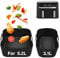 Hivio Air Fryer Silicone Liners for Philips/Tefal Easy Fry 5.2l/3.1l, Large&Small Air Fryer Accessories Compatible with Tower T17099 5.2l/3.3l, Lakeland 5l/3l＆Salter Ek5729 Dual Drawer Air Fryer
