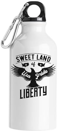 Atspauda USA Pride Sweet Land Of Liberty Gourde touristique Blanc