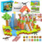 Cuteland Magnetic Blocks 108PCS Magnetic Building Blocks 2.5 cm for Boys 6-8 with 6 Dinosaur Toys, Toys for Boys & Girls Ages 6-7 8-10