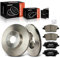 Frankberg 2x Bremsscheiben + 4x Bremsbeläge Vorne Kompatibel mit B-Max JK 1.0L-1.6L 2012-2024 Fiesta VI CB1 CCN 1.0L-1.6L 2008-2017 Replace# 1751584