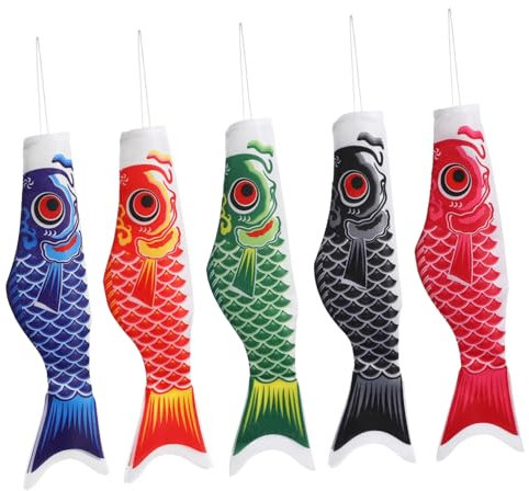 PHENOFICE 15 Stk Japanische Karpfenflagge Japanische Karpfenbanner Fischflaggendekor Fahnengirlande Japanischer Karpfen-flaggenkarpfen Im Japanischen Stil Hks-flagge Japanisch Embleme