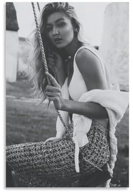 Gigi Hadid Poster, verführerische Poster, Kunstposter, Leinwand, Malerei, Dekor, Wanddruck, Foto, Zuhause, moderne dekorative Poster, 50 x 75 cm