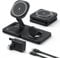 3 in 1 Wireless Charger - ADADPU MagSafe Charging Stand (20W Power Adapter Included) Max 15W Output, Foldable Travel Charger Station for iphone 16/15/14/13/Apple