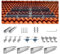 VEVOR Support de Panneau Solaire, Kit de Fixation de Panneaux Solaires avec 4 Rails 760 mm, 4 Pinces d'Extrémité, 2 Pinces Légères, pour Toit en Métal, Toit en Béton, Toit en Bois, Toit en Tuiles