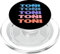 Funny Modern Repeated Text Design Toñi PopSockets PopGrip für MagSafe