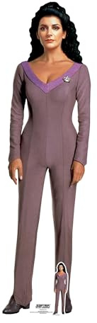 Star Cutouts SC4682 Star Trek Deanna Troi Lifesize Cardboard Cutout 163cm – Marina Sirtis Voyager Display for Sci-Fi Fans & Collectors