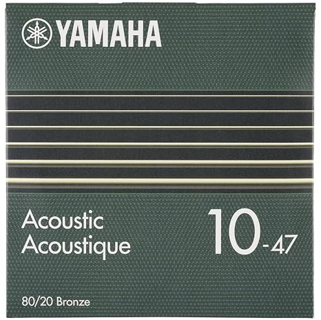 YAMAHA SA10 Cuerdas para Guitarra Acústica – Extra Light (010-047), 80/20 Bronze