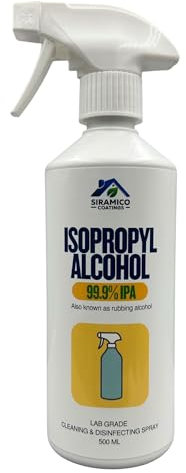 99.9% Isopropyl IPA Disinfecting, Cleaning & Degreasing Trigger Spray 500ml Lab Grade