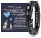 Armband Herren Lederarmband Enkel Geschenk von Oma und Opa - Armband für Meinen Enkel Geburtstagsgeschenk für Teenager 18. Geburtstag Junge Azubi Mutmacher Geschenk für 16 19 21 Jährige Männer
