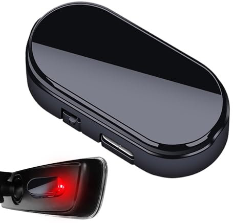 Fausse Alarme Solaire À LED - Feu De Sécurité Clignotant, Système De Sécurité pour Voiture, Système D'alarme Solaire pour Voiture, Feu D'avertissement De Sécurité À LED, Lumière Bleue/Rouge