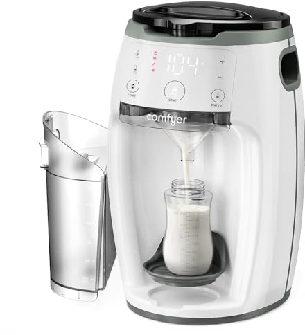 Comfyer automatischer Flaschenzubereiter Milchzubereiter Sofortiger Formula Anpassbarer und Formula-Spender Temperaturkontrolle für Baby, automatische Pulvermischung für alle Flaschen&Formula-Marken