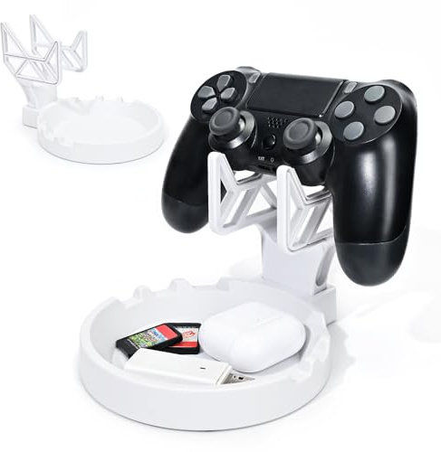 DLseego Stand Holder Compatible with Xbox/PS5/PS4/Switch,Game Controller Storage Base Display Holder Mount,Sturdy and Non-slip Stand Mount-White
