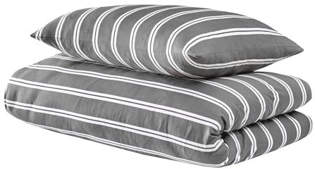 Uncover by Schiesser Bettwäscheset Colorado - Renforcé - 2-teilig - 135x200cm - Dunkelgrau
