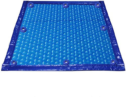 HSIRYAOHD Cubierta solar rectangular para piscina con ojal, 400 µm de grosor, mantas térmicas flotantes de burbujas de natación de invierno para piscinas sobre el suelo (tamaño: 1 m x 2 m)