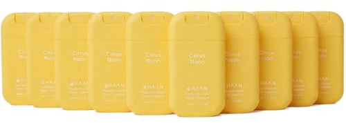 HAAN Feuchtigkeitsspendendes Handspray mit Aloe Vera (10er-Pack) – 10 Stück pro Duft: Citrus Noon
