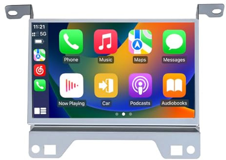Android Autoradio mit GPS-Navigation,WiFi, Phone Mirrorlink, FM-RDS-Radio, Carplay,Stereo Audio Auto Radio Ersatz für Land Rover Discovery Sport 4 LR4 2011－2017 Bose Denso System