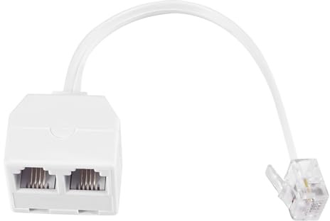 Rastapulz 6P2C RJ11-Stecker auf Buchse 2 Wege Telefon Splitter Konverter Kabel