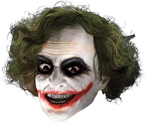 Rubie's 4526NS Official The Joker Clown-Maske mit Haar für Erwachsene, Einheitsgröße