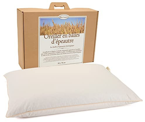 Oreiller en balles de Grand Epeautre Biologique - 50 x 70 cm