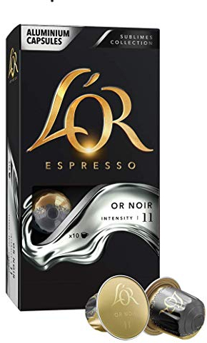 L’OR Espresso Café Or Rose Intensité 7 – Capsules de café en aluminium compatibles avec Nespresso® * - 10 paquets de 10 capsules (100 boissons)
