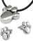 714 und 1387P Pfote Magnetschmuck Set Anhänger Energetix 4you Tatze + 2 Magnet Ohrstecker Pfote Magnetix 2250 + Schmuckbeutel
